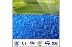 China 100% Virgin Bayer Sun Polycarbonate Diamond Sheet , PC Embossed Sheets With 35J/M supplier