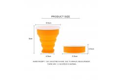 China BPA Free Food Grade Silicone Retractable Cup 200ML For Travelling supplier