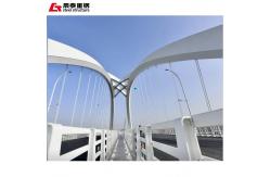 China Prefab Modular Steel Bridge Easy Install Large Span Steel Structure Bridge supplier