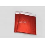 Matte Red Bubble Wrap Mailing Envelopes CD Size Printed With 2 Sealing Sides for sale