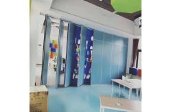 China Melamine Finish Mobile Acoustic Partition Wall  Floor To Ceiling supplier