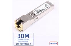 China Gigabit Electrical Sfp Rj45 Transceiver 10G Transceiver Modules SFP-GE-T supplier