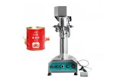 China 200mm Foil Lid Sealing Machine Tomato Tin Can Canning Machinery supplier