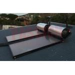Pressure Blue Titanium Flat Plate Solar Geysers Flat Panel Solar Collector for sale