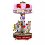 110V 220V Children's Horse Carousel Kiddie Ride Coin Operated for sale