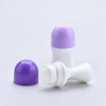 China 30ml Small Roller Ball Bottles Mini Deodorant Perfume WIth Purple Cap manufacturer