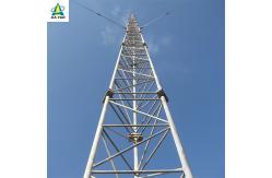 China 32M Wind Resistant Guyed Communication Tower For Island Telecom Coverage supplier