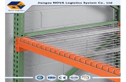 China 700 - 1200 Mm Racking Depth Teardrop Pallet Rack Q235B Hot Rolled Steel supplier