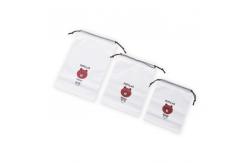 China PE Waterproof 160mic 16*20cm Drawstring Plastic Bag For Cosmetics / Traveling supplier