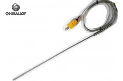 China High Temperature Mineral Insulated Thermocouple with Extension Cable Plug Connector supplier
