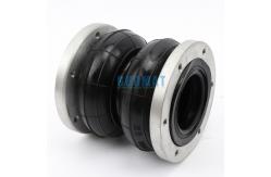 China Guomat Industrial Air Spring 2H160166 Double Convoluted Rubber Bellow with Flange supplier
