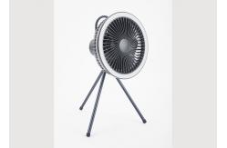 China Outdoor Tripod Camping Fan Multifunctional Adjustable Night Light Tripod Pedestal Fan supplier