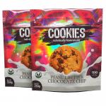 Custom Holographic Stand Up Pouch Laser aluminium zipper pouch For Cookies