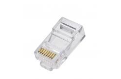 China Unshielded Cat5e Rj45 Utp Connector 15u 30u 50u 8p8c Modular Plug supplier