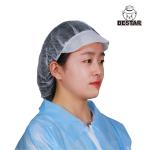 White Disposable Nonwoven Cap Bouffant Hair Nets For Gerneral Hygiene for sale