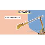 Digging Foundation Pit Excavator Telescopic Arm Two Section For 20 Ton 30 Ton 55 Ton for sale