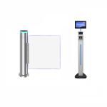 Acrylic Glass Rotating Swing Barrier Turnstile With Face Fingerprint Recognition System