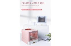 China Large Space Cat Litter Box Enclosed Box Foldable self cleaning litter box supplier