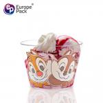 Desniy cartoon pattern plastic cup cake milk dessert cup for sale
