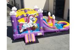 China Backyard Unicorn Jumping Castles Inflatable Bounce House Water Slide supplier