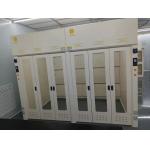 Gray White Laboratory Walk In Fume Hood With Glass Doors For Ventilation Equipment for sale