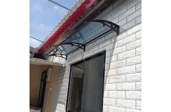 China Customized PC Canopy With Black Frame And Polycarbonate Sail Material supplier