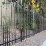 Black Flood-Resistant Tubular Metal Fence Waterproof Base for sale