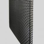 Black Power Coated Security Screen Mesh 10x10 Mesh 0.9mm Wire Diameter for sale