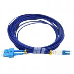 SC-LC 9m Armored Fiber Optic Cable Duplex Core Armoured Lan Cable for sale