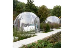 China PC Dome House Round Clear Bubble Tent With Curtain And Lighting System supplier