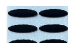 China 0.6mm Ellipse High Temperature Ptfe Tape Smooth Surface With 3M Glue supplier