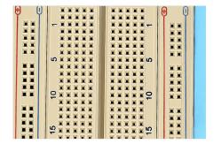China Brown Solderless Circuit Board , Circuit Bread Board With Blue Plate supplier