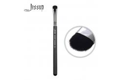 China Precise Flat Head Eyeliner Makeup Brushes Wood Handle Short Shader Brush supplier