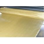 Filtering Liquid And Gas Woven Brass Mesh Square Hole Abrasion Corrosion Resistance for sale