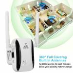300M Small Steamed Repeater Signal Amplifier Wifi Repeater Router Dual Antenna