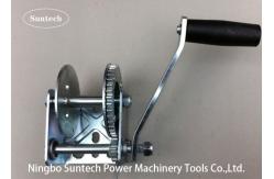 China 800 Lb Manual Hand Winch With Strap , Hand Crank Boat Winch supplier