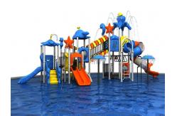 China OEM Outdoor Playground Equipment 3 In 1 Plastic Playhouse With Slide supplier