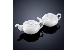 China OEM Savall White Ceramic Milk Jug Porcelain Bubble Teapot Tableware Accessories supplier