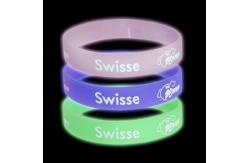 China Custom Debossed Silicone Wristbands , Waterproof Printed Silicone Bracelets supplier