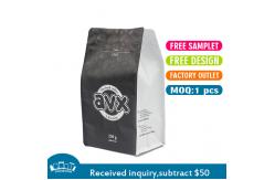 China Zipper Top ODM Coffee Packaging Pouch 8 Oz Coffee Bags With Valve supplier