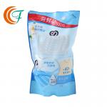 Anti Static PET PE Stand Up Pouch For Laundry Detergent Powder Customized Plastic Bags for sale