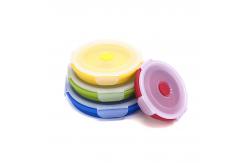 China BPA Free Silicone Foldable Lunch Box 4Pcs For Camping supplier
