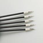 Thermal Bonded Black Cotton Swabs Spiral Head Cleanroom Foam Swabs for sale