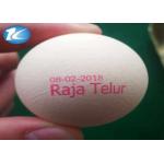 Expiry Date Egg Printing Machine With Pink / Blue / Green Color Ink for sale