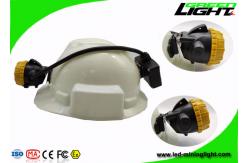 China 6.8Ah Panasonic Battery Rechargeable LED Headlamp With Low Power Warning Safety Rope supplier