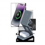 AK09 Fodable 3 In 1 Charging Station For Multiple Apple Devices, Magnetic Wireless Charger Station For Iphone 16 for sale