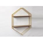 Multifunction Storage Metal And Wood Display Shelves for sale