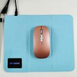 PU Leather Wireless Charging Mouse Pad Foldable Multifunctional for sale