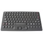 Red Backlit Silicone Industrial Keyboard With Fsr Mouse , Emc Wide Temperature Keyboard