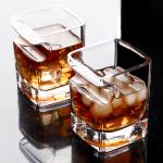 Cigar Crystal Wine Glasses Cup Double Old Fashioned Thick Bottom For Whiskey